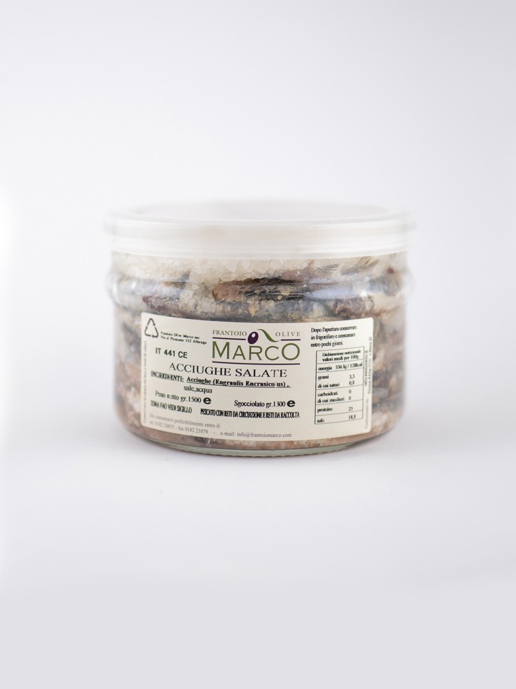 Acciughe sotto sale 1500 g
