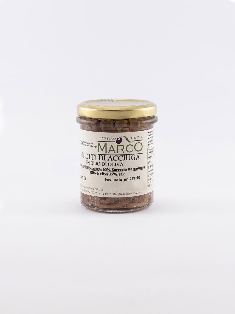 Filetti di acciughe sott'olio 212 g