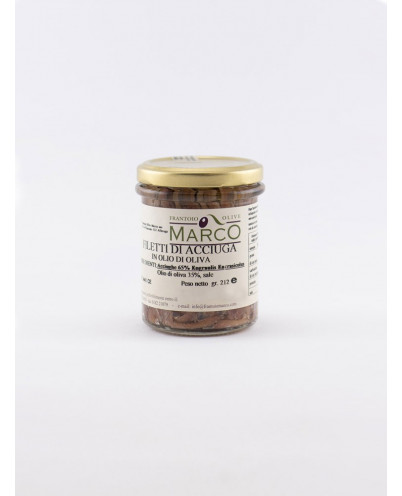 Filetti di acciughe sott'olio 212 g