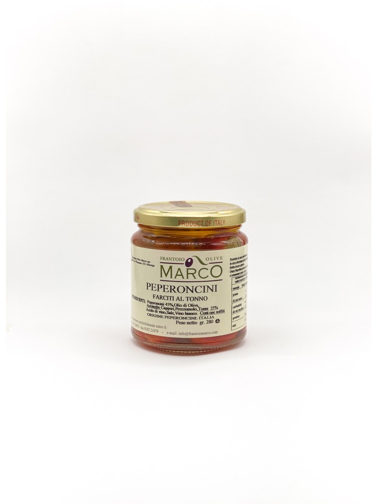 Peperoncini ripieni al tonno 280 g